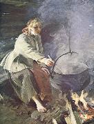 Anders Zorn i eidhuset oil painting artist